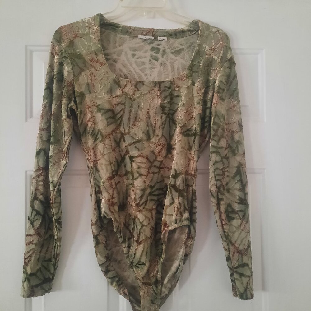 Women mint green stretchy body suit